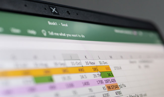 spreadsheet-based planning application